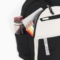 Рюкзак 31*14*44 см,2 отд.3 н/карм+пенал, Комби черный/беж