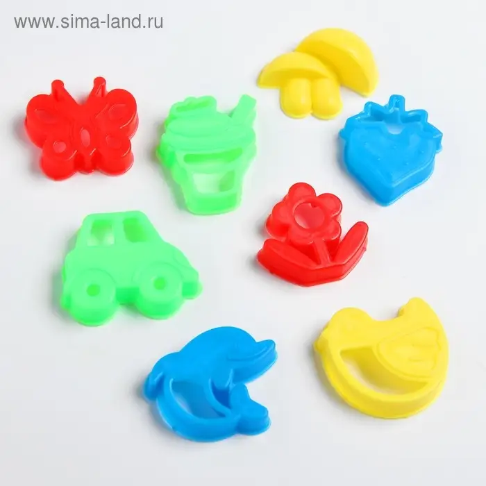 Формочки для лепки, 8 шт., МИКС Формочки для лепки, 8 шт., МИКС