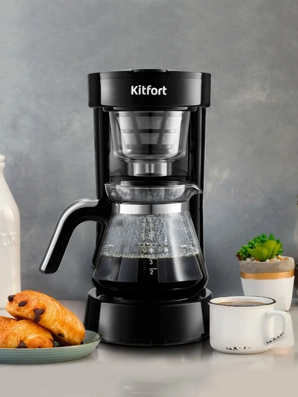 Кофеварка капельная электрическая КТ-759 - 700 Вт - 0.75 л Кофеварка капельная электрическая КТ-759 - 700 Вт - 0.75 л