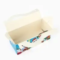 Коробка новогодняя подарочная складная &laquo;Снеговички&raquo;, 23&times;10&times;10 см