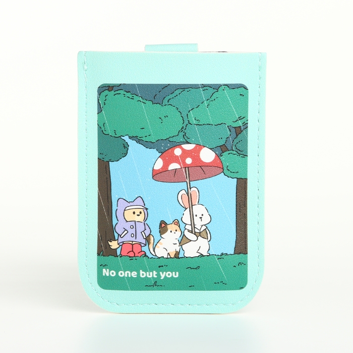 Картхолдер на кнопке, цвет голубой Картхолдер на кнопке, цвет голубой