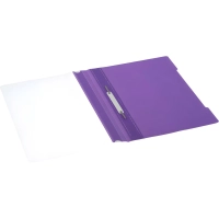 Скоросшиватель пластиковый A4 100/120, фиолетовый, 10шт/уп