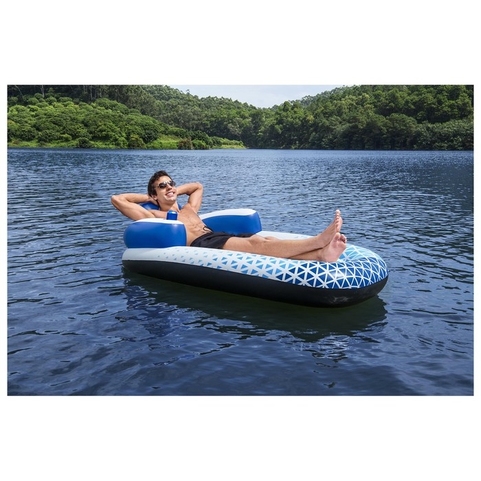 Шезлонг надувной для плавания, 191 х 107 см, 43533 Шезлонг надувной для плавания, 191 х 107 см, 43533