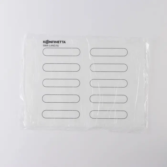 Коврик для выпечки армированный KONFINETTA &laquo;Эклер&raquo;, силикон, 38&times;28 см, 0.4 мм, белый