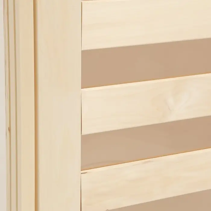 Дверь для бани и сауны &laquo;Зебра&raquo;, коробка 180&times;70 см, деревянная, со стеклом