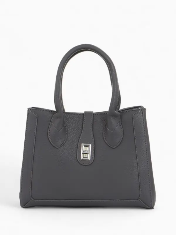 Сумка женская тоут TEXTURA на молнии, 31&times;11&times;21 см, тёмно-серая