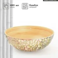 Миска, 15&times;15&times;6 см, бамбук