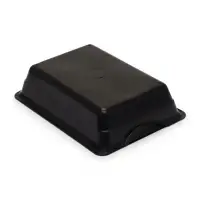 Туалет для кошек, 36&times;25&times;9 с, глубокий, с сеткой, пластик, чёрный
