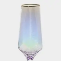 Бокалы для шампанского Magistro &laquo;Дарио&raquo;, 180 мл, 7&times;27.5 см, набор 6 шт., стекло, перламутровые