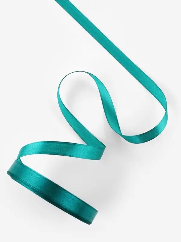 Лента атласная, 12 мм, 23±1 м, зелёная №126 Лента атласная, 12 мм, 23±1 м, зелёная №126