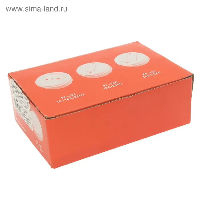 Розетка  Розетка "Хит", 220 В, 16 А, накладная, без защ/шторок, белая