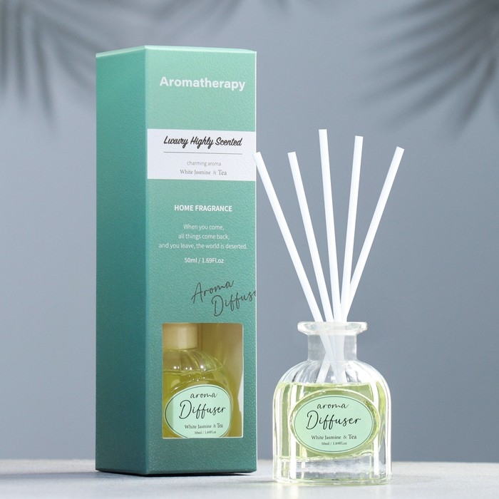 Диффузор ароматический "White jasmin & tea", белый жасмин и чай, 50 мл