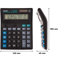 Калькулятор настольный ПОЛНОРАЗМЕРНЫЙ Attache 12 разр., черный&nbsp;