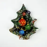 Блюдо новогоднее плоское &laquo;Новогодние игрушки&raquo;, 16.5&times;19.5 см