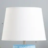Лампа настольная RISALUX &laquo;Маура&raquo;, Е14, 40 Вт, голубая, 23&times;23&times;33 см