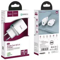 * Переходник N3 СЗУ на USB 3A QC3.0 HOCO белый