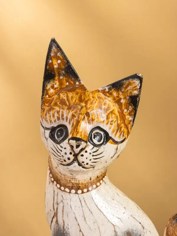 Сувенир «Кошка в ошейнике», 7×3.5×20 см, дерево, МИКС
