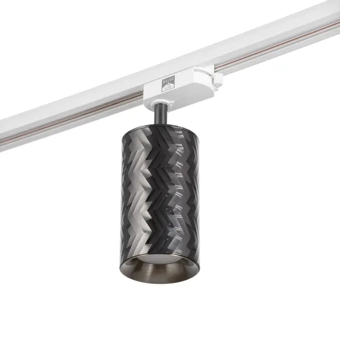 Светильник трековый BayerLux Simple &laquo;Астер&raquo; GU10, 220 В, 7.5&times;7.5&times;20 см, чёрный хром