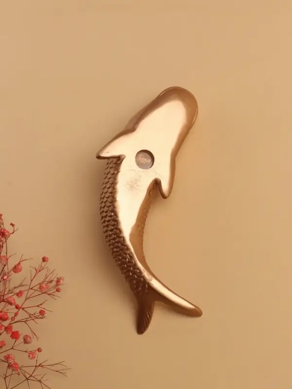 Декор настенный, панно TAKE IT EASY &laquo;Рыбка&raquo;, 16&times;5 см, золото, правый