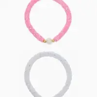 Браслет детский &laquo;Выбражулька. Пайетки&raquo;, d=5 см, белый, розовый