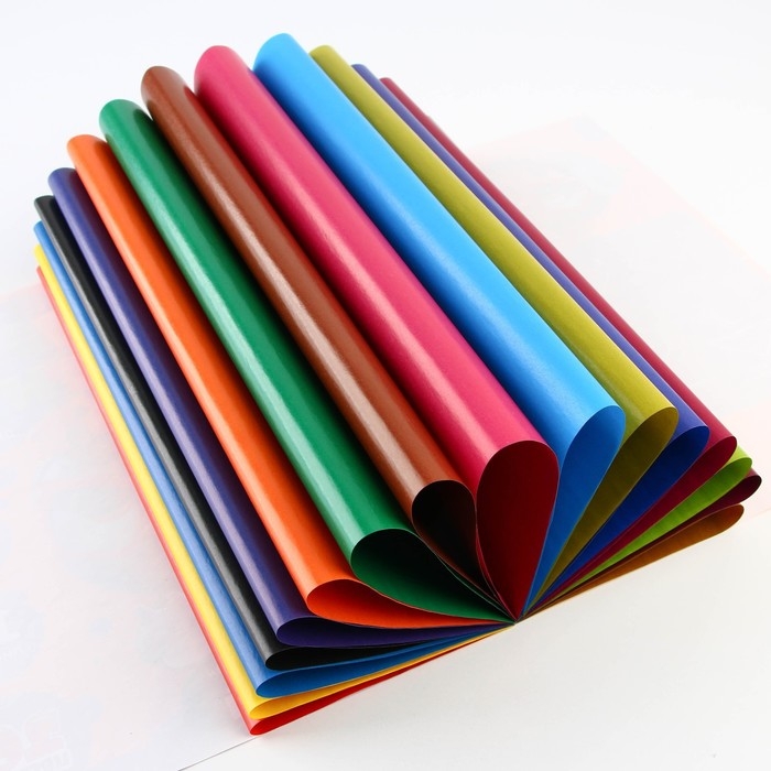 Бумага цветная двусторонняя А4 &laquo;1 сентября:Совушка&raquo; 16 листов 16 цветов мелованная, плотность 70-75 г/м&sup2;, обложка 80 г/м&sup2;