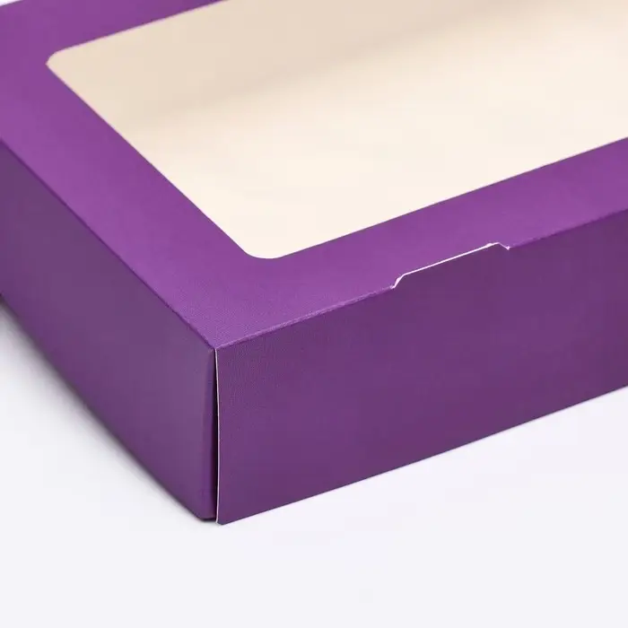 Контейнер на вынос, сиреневый, 20×12×4 см