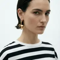 Серьги висячие &laquo;Краб&raquo;, цвет золото