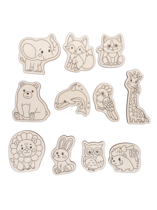 Роспись по дереву  Роспись по дереву "Животные" (фигурки) Magic ART 05562