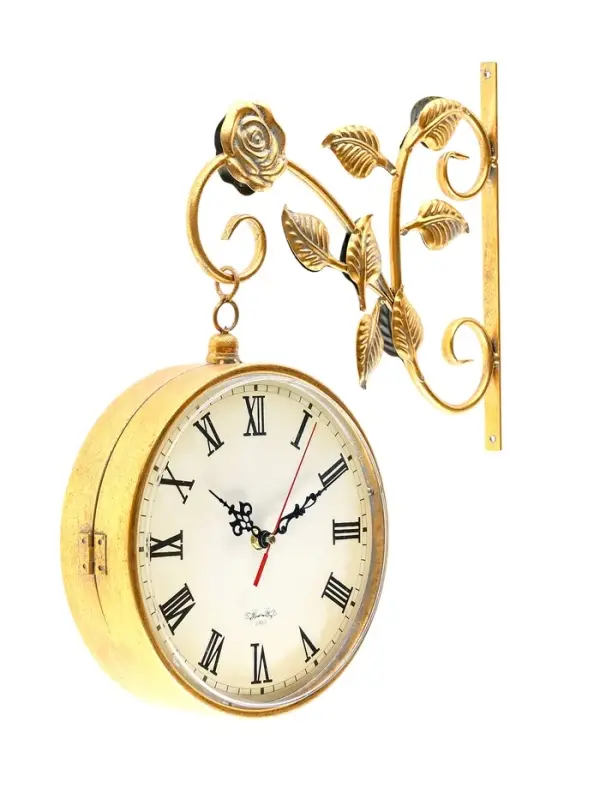 Часы настенные интерьерные &laquo;Финетти&raquo;, двусторонние, на подвесе, 28&times;29.5 см, d=21.5 см, от батареек 2&times;АА