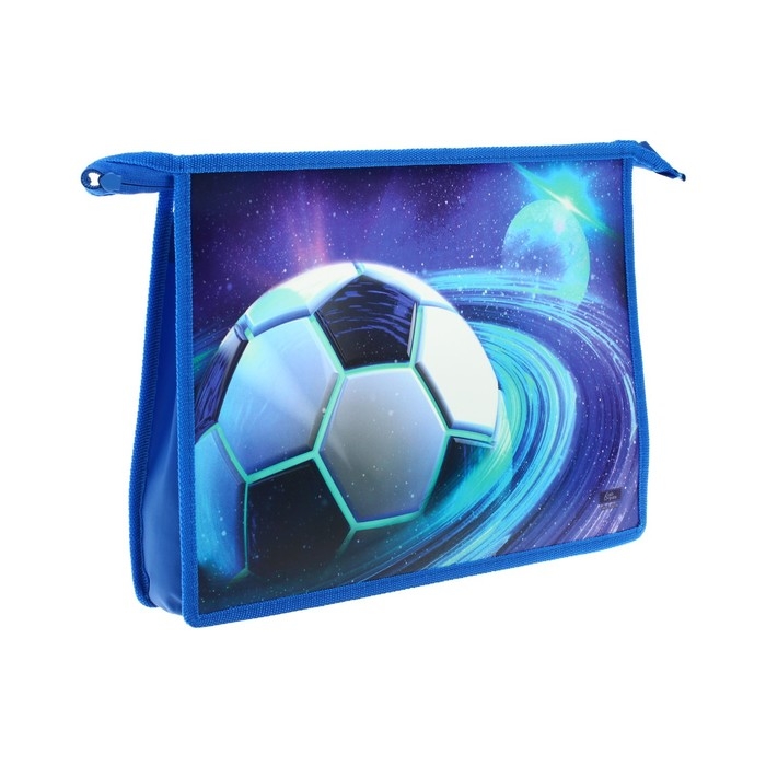 Папка для тетрадей А4, 325 х 230 х 55 мм, молния сверху, пластиковая, ПМ-А4-29 Calligrata Папка для тетрадей А4, 325 х 230 х 55 мм, молния сверху, пластиковая, ПМ-А4-29 Calligrata "Мяч"