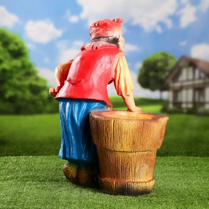 Фигурное кашпо "Бабка-Ежка" 53см