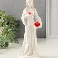 Фигурка гипс &laquo;Богиня Молодости Идунн&raquo;, 21&times;8 см, белый, с росписью