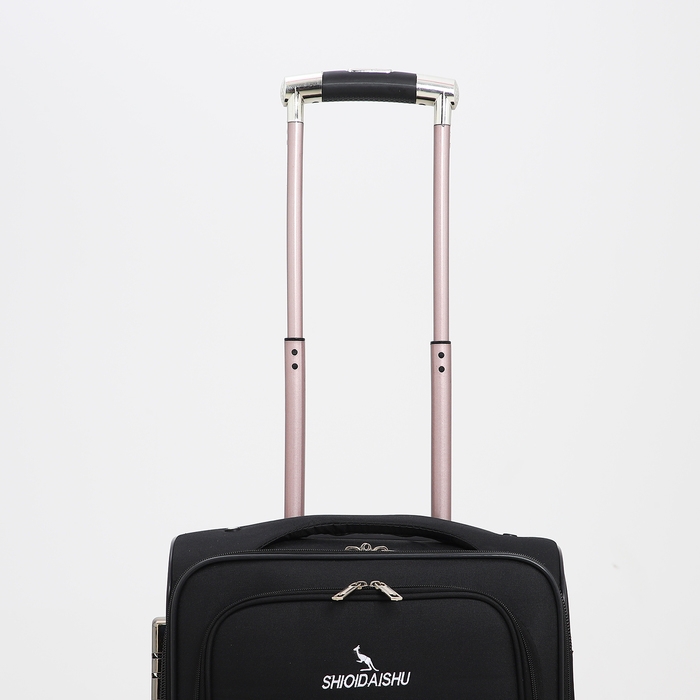 Чемодан малый 33 л (S), отдел на молнии, с расширением, кодовый замок, 3 колеса, 2 наружных кармана, цвет чёрный Чемодан малый 33 л (S), отдел на молнии, с расширением, кодовый замок, 3 колеса, 2 наружных кармана, цвет чёрный