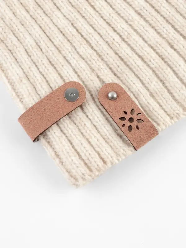 Бирка с кнопкой &laquo;Цветочек&raquo; TEIRA, 8&times;1.5 см, 10 шт., коричневая