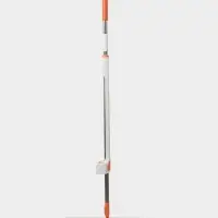 Швабра с отжимом, водосгоном и щёткой Raccoon, 2 насадки из микрофибры 50&times;11 см, стальная ручка 141 см