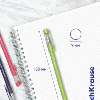 Ручка шариковая ErichKrause. ULTRA-30 Stick&Grip Reef, синий стержень, узел 0.7 мм, тонированный корпус, МИКС