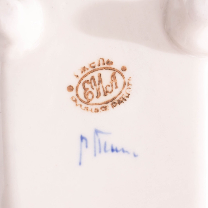 Подставка для губки  Подставка для губки "Ванночка", гжель, фарфор, 150 мл, 7х15 см