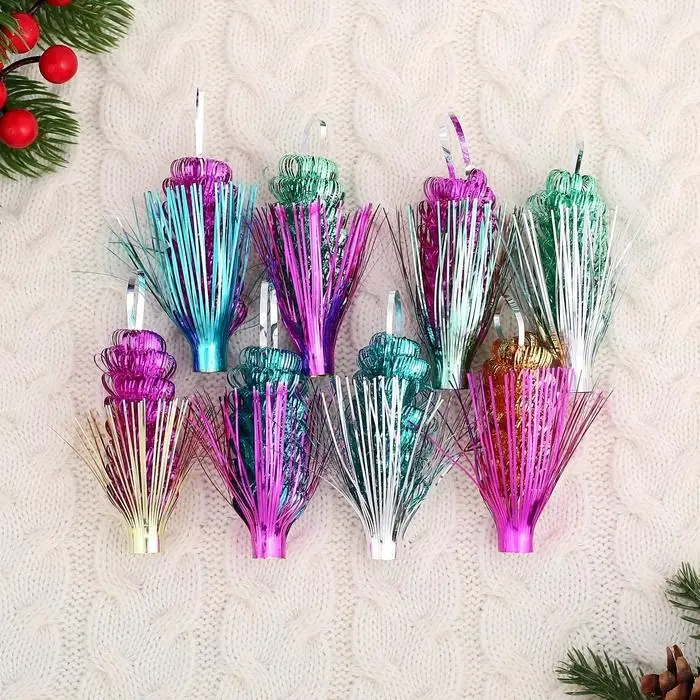 Ёлочное украшение из фольги «Слана. Подвеска», 8 см, МИКС Ёлочное украшение из фольги «Слана. Подвеска», 8 см, МИКС