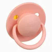 Соски-пустышки, от 6 мес., латекс, классические, в контейнере, набор из 2 шт., нюд/персиковый, M&B