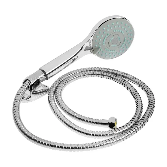 Смеситель для ванны ZEIN Z4116, однорычажный, лейка 5 режимов, шланг, держатель, хром