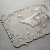 Набор салфеток сервировочных на стол Доляна, 2 шт., 45&times;30 см, бежевый