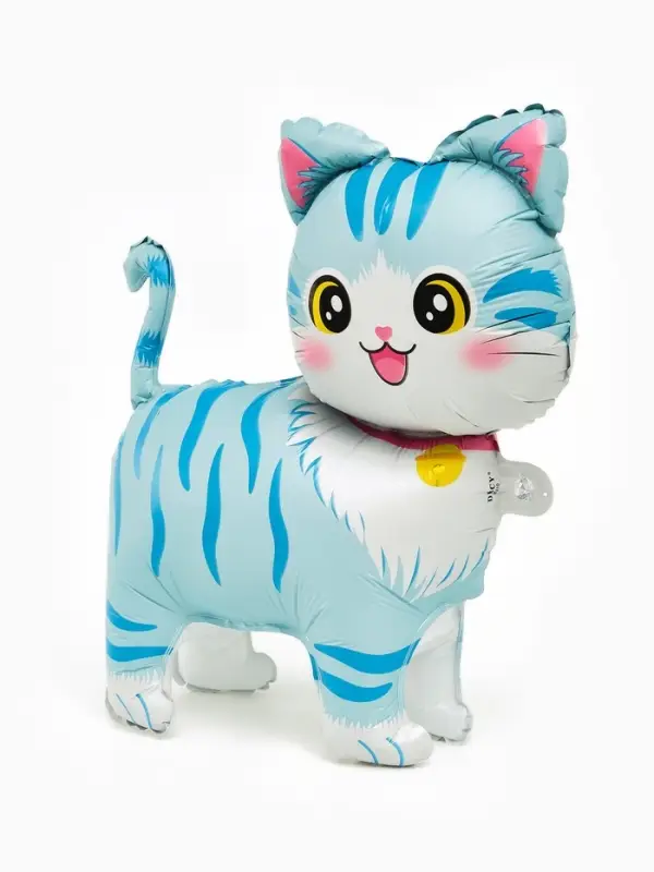 Воздушный шар фольгированный 22" &laquo;Голубая кошка&raquo;, фигура под воздух