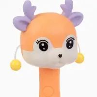 Погремушка-прорезыватель &laquo;Оленёнок Софи&raquo; 2 в 1, от 3 мес. оранжевый/фиолетовый