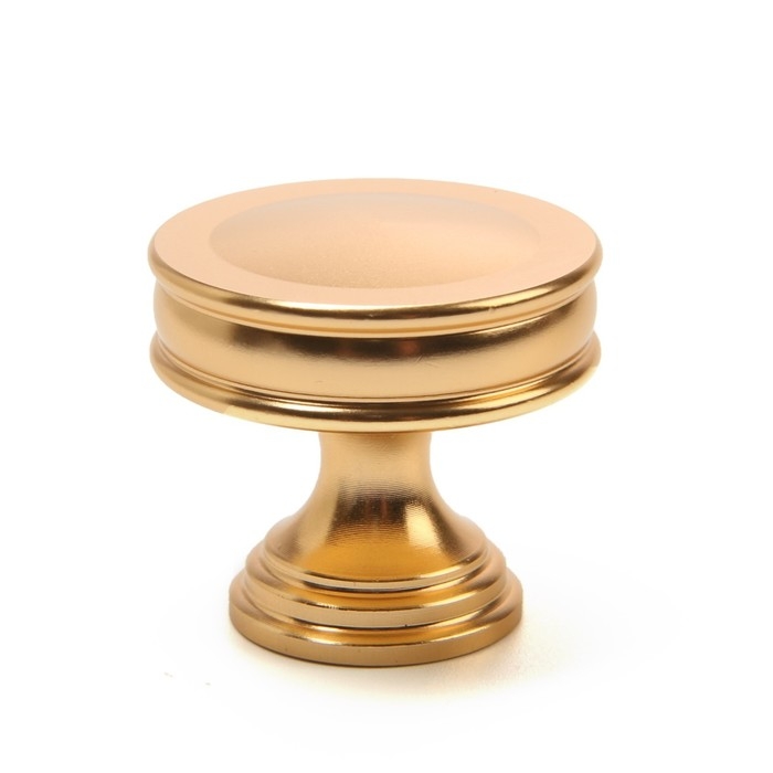 Ручка-кнопка CAPPIO PK324, d=30 мм, цвет золото, 8 шт.