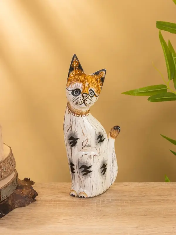 Сувенир «Кошка в ошейнике», 7×3.5×20 см, дерево, МИКС