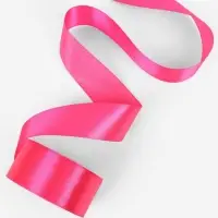 Лента атласная, 40 мм, 23&plusmn;1 м, ярко-розовая №190