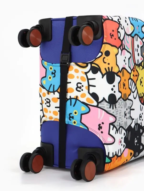 Чехол для чемодана &laquo;Котики&raquo;, 24", разноцветный