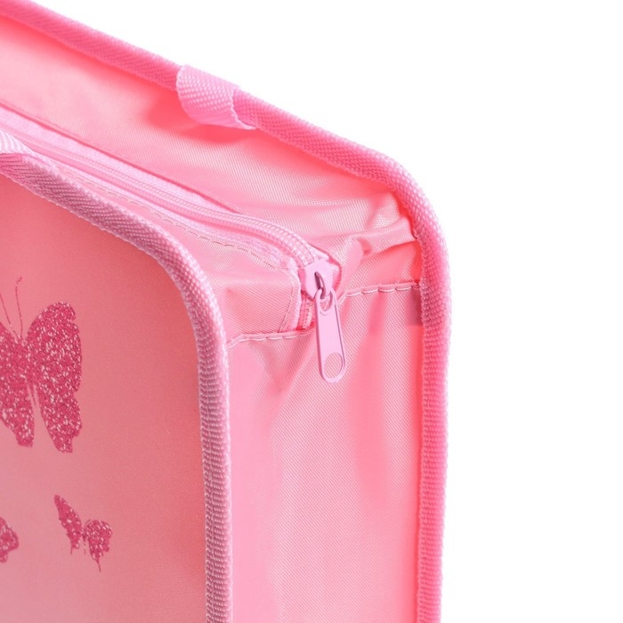 Папка с ручками А4, 330 х 260 х 75 мм, пластиковая, ручки-тесьма, Calligrata  Папка с ручками А4, 330 х 260 х 75 мм, пластиковая, ручки-тесьма, Calligrata "Котик"