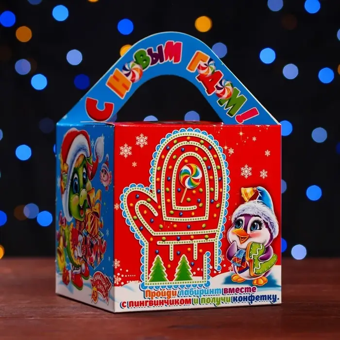 Подарочная новогодняя коробка «Изумрудная парочка» , кубик большой 12×12×12 см Подарочная новогодняя коробка «Изумрудная парочка» , кубик большой 12×12×12 см