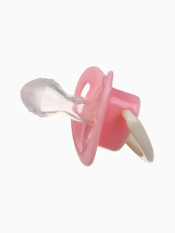 Соска-пустышка анатомическая, силикон, от 0 мес., розовая